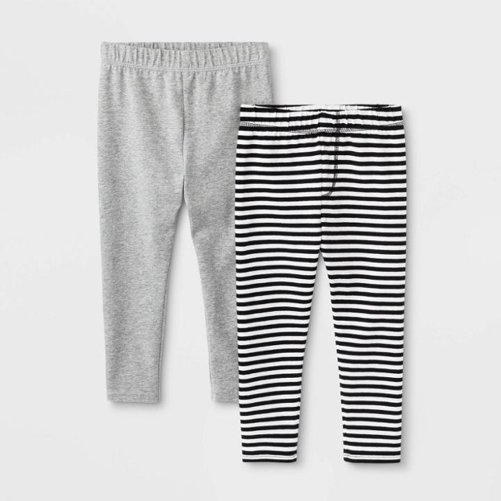 Toddler Boys' 2pk Pull-on Pants - Cat & Jack Heather Gray 4t, Toddler Boy's