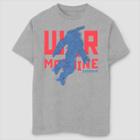 Boys' Marvel Text Pop Machine Short Sleeve T-shirt - Athletic Heather