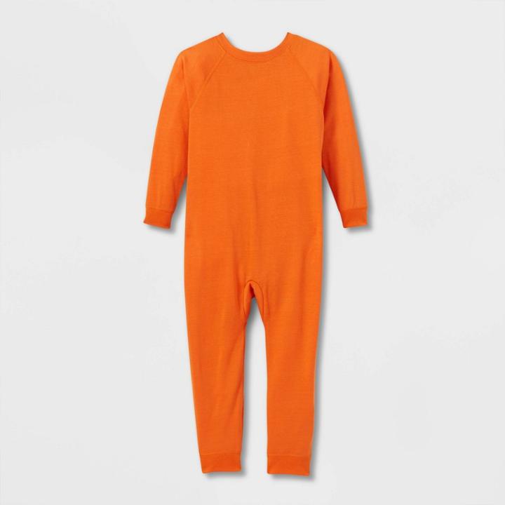 Toddlers' Adaptive Reversible Pajama Jumpsuit - Cat & Jack Orange