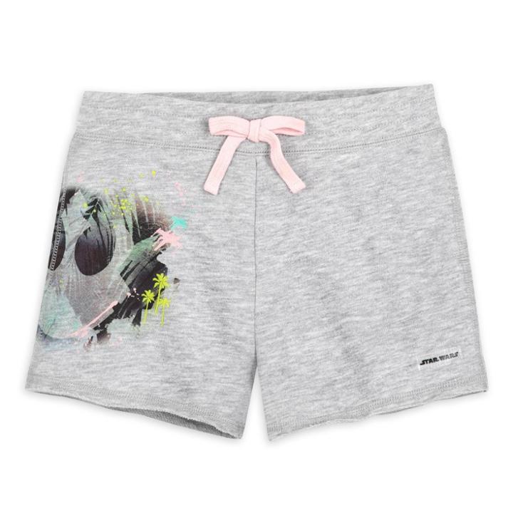 Girls' Star Wars French Terry Pull-on Shorts - Gray Xs - Disney