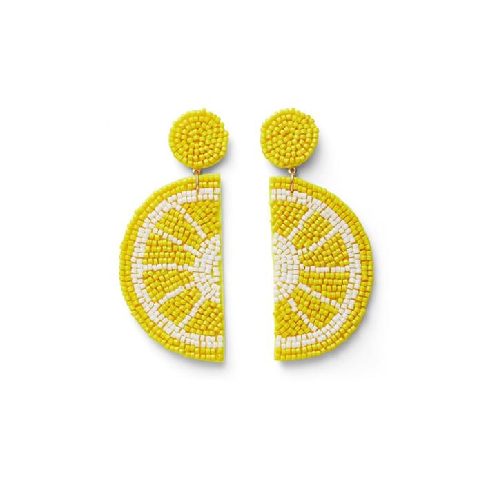 Lemon Bead Drop Earrings - Tabitha Brown For Target Yellow