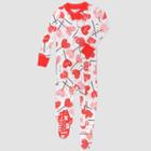Honest Baby Girls' Lolly Love Organic Cotton Snug Fit Footed Pajama