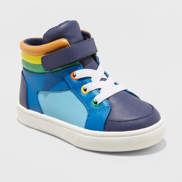 Toddler Boys' Zavier High Top Sneakers - Cat & Jack Navy