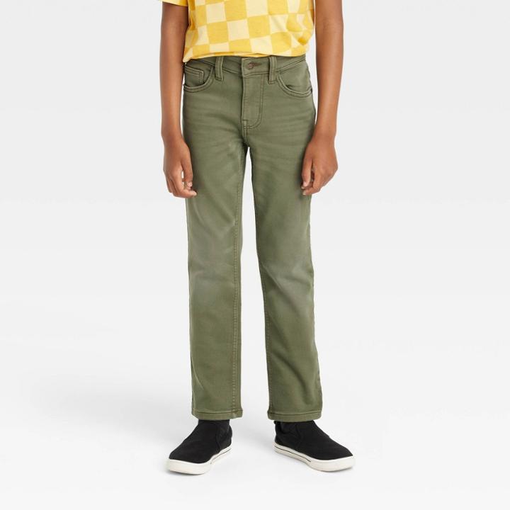 Boys' Super Stretch Slim Jeans - Cat & Jack Green