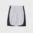 Boys' Color Block Stretch Woven Shorts - All In Motion Light Gray