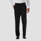 Haggar Men's Cool 18 Pro Classic Fit Flat Front Casual Pants - Black