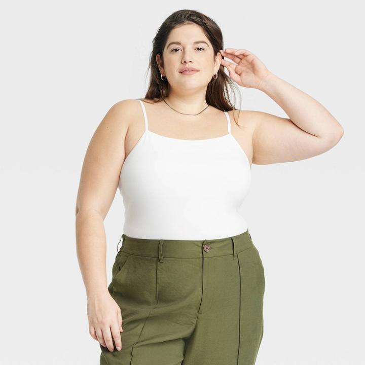 Women's Easy Seamless Cami - A New Day White