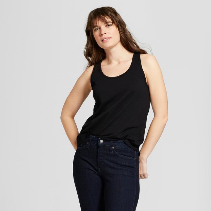 Women's Sensory Friendly Knit Tank Top - Universal Thread Black