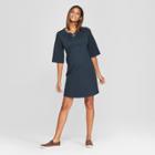 Maternity Ponte Lace-up Dress - Isabel Maternity By Ingrid & Isabel Blue