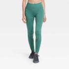Women's Mid-rise Seamless Open Work 7/8 Leggings 25 - All In Motion Green
