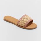 Women's Dez Woven Slide Sandals - Universal Thread Rose Pink