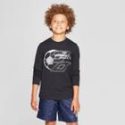 Umbro Boys' Long Sleeve Graphic T-shirt - Black