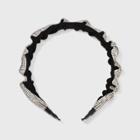 Ruched Rhinestone Headband - A New Day Black/clear