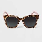 Women's Acetate Square Sunglasses - A New Day Brown
