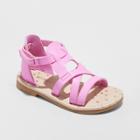 Toddler Girls' Kelsa Two Piece Slide Sandals - Cat & Jack Pink