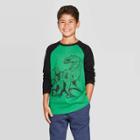 Boys' Long Sleeve Graphic T-shirt - Cat & Jack Green