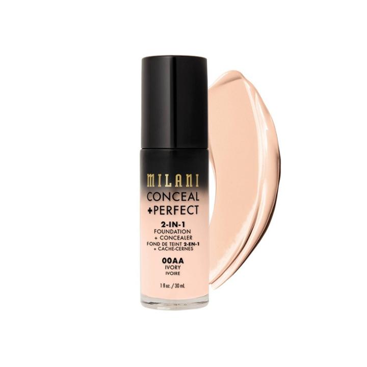 Milani Conceal + Perfect 2-in-1 Foundation + Concealer - 00aa Ivory