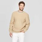 Men's Standard Fit Sherpa Sweatshirt - Goodfellow & Co Brown Taupe S, Size: Small, Brown Brown