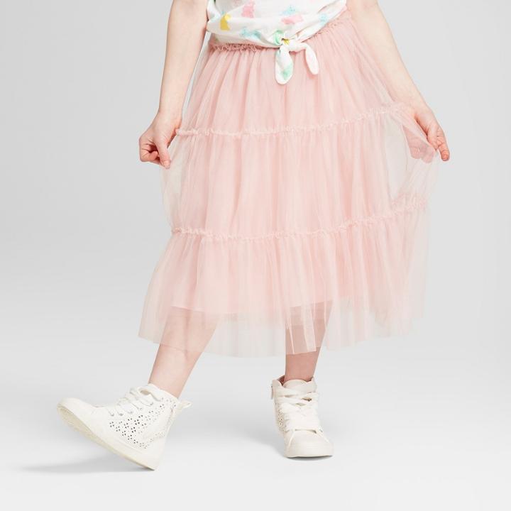 Girls' Tulle Layered Skirt - Art Class Pink