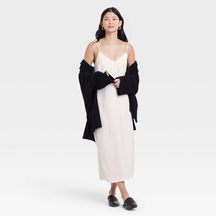 Women's Slip Dress - A New Day White