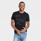 Ev Black History Month Black History Month Men's 'errthng Blk' Short Sleeve T-shirt - Black