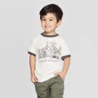 Toddler Boys' Winnie The Pooh Having Fun Short Sleeve T-shirt - Cream 18m, Size: