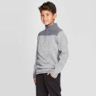 Boys' Fleece 1/4 Zip Sweater - C9 Champion Charcoal Gray Heather M, Boy's, Size: Medium, Grey Gray Grey