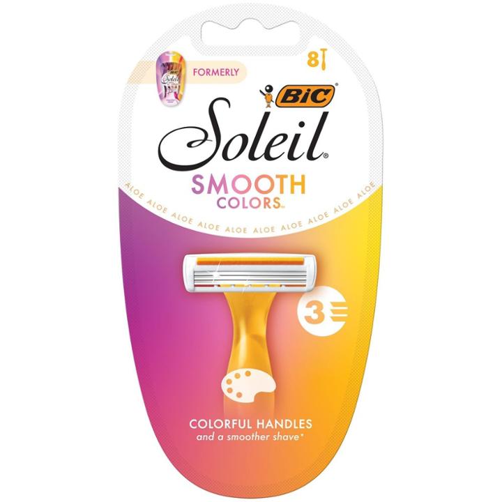Bic Soleil Smooth Colors 3-blade Women's Disposable Razors