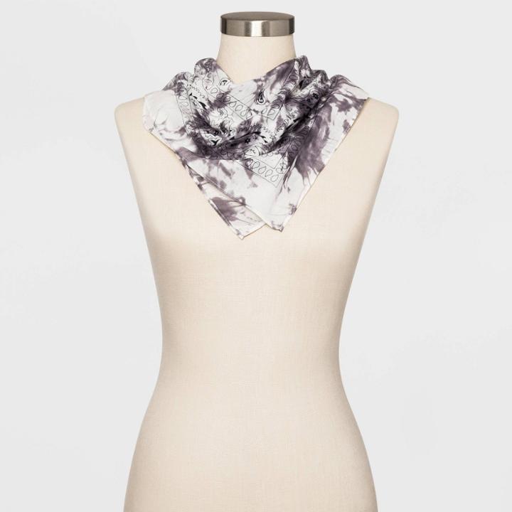 Women's Bandana Scarf - Wild Fable - Tie Dye One Size, Women's, White