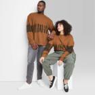 Adult Extended Size Printed Regular Fit Crewneck Sweatshirt - Original Use Buttercup/tie-dye Design
