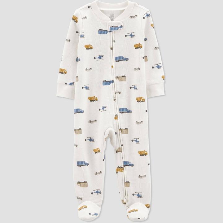 Baby Boys' Transportation Footed Pajama - Just One You Made By Carter's Newborn