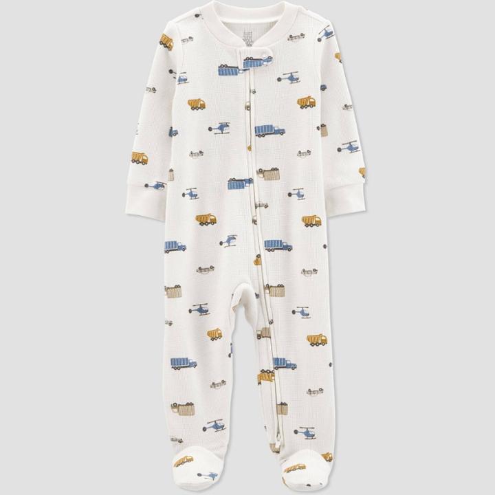 Baby Boys' Transportation Footed Pajama - Just One You Made By Carter's Newborn