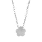 Women's Journee Collection Flower Pendant Necklace In Sterling Silver -