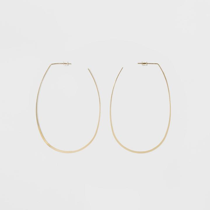 Oval Hoop Earrings - A New Day Gold