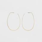 Oval Hoop Earrings - A New Day Gold