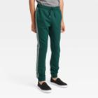 Boys' French Terry Side Striped Pull-on Jogger Pants - Art Class Dark Turquoise