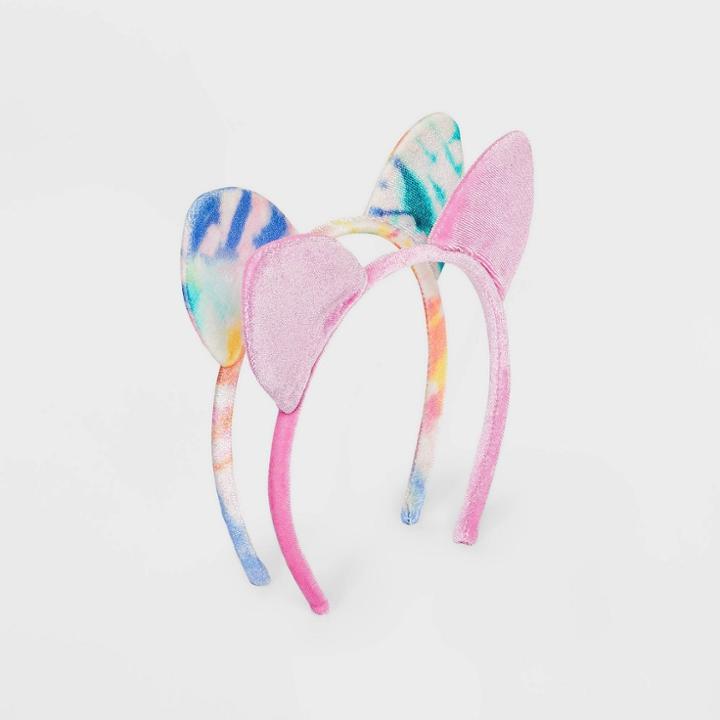 Girls' 2pk Cat Ear Headbands - Cat & Jack Pink