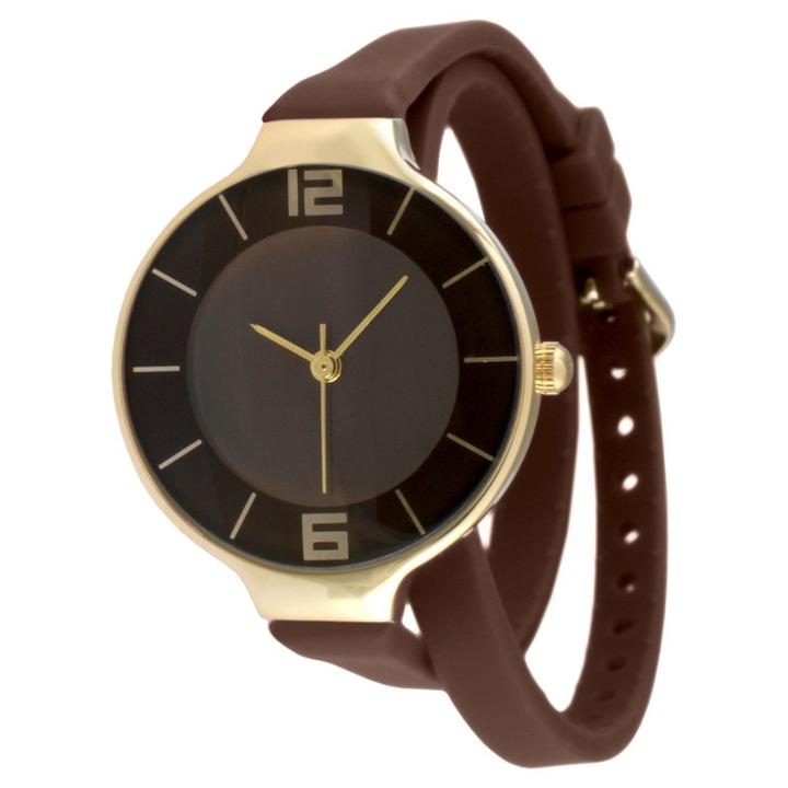 Target Women's Tko Rubber Double Wrap Watch - Brown