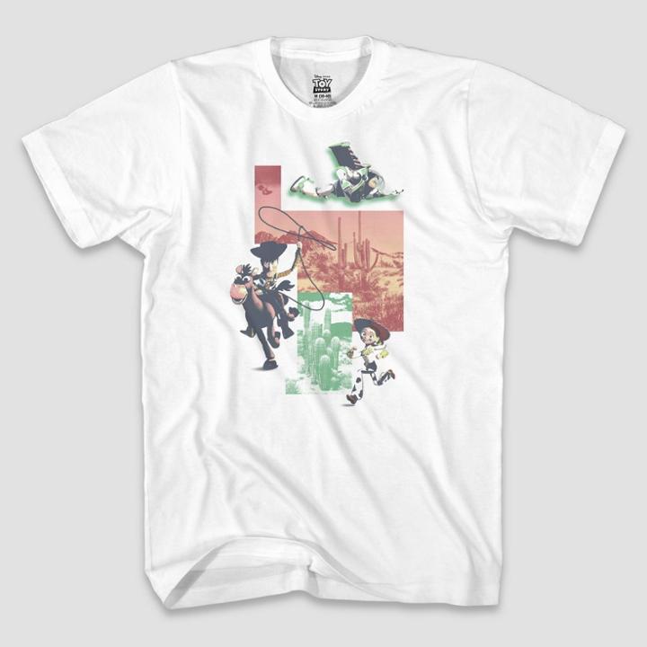 Men's Disney Pixar Toy Story Short Sleeve Graphic T-shirt - White