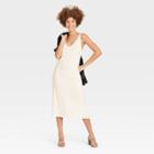 Women's Sleeveless Knit Dress - A New Day Fresh White