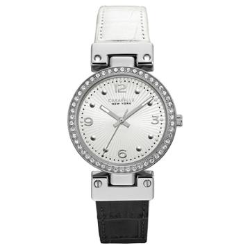 Women's Caravelle New York Reversible Strap Watch - Black/white
