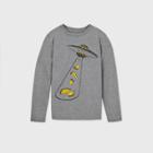 Boys' Alien Graphic Long Sleeve T-shirt - Cat & Jack Gray