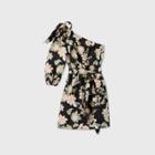 Women's Floral Print Sleeveless Dress - Who What Wear Black S, Women's,