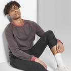 Men's Casual Fit Long Sleeve Raglan T-shirt - Original Use Essential Gray