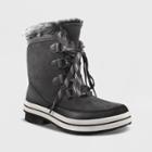 Petitewomen's Ellysia Microsuede Short Functional Winter Boots - Universal Thread Gray