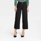 Women's High-rise Regular Fit Wide Leg Pants - Who What Wear Black