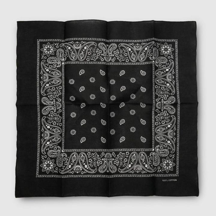 No Brand Adult Unisex Essential Bandana - Black