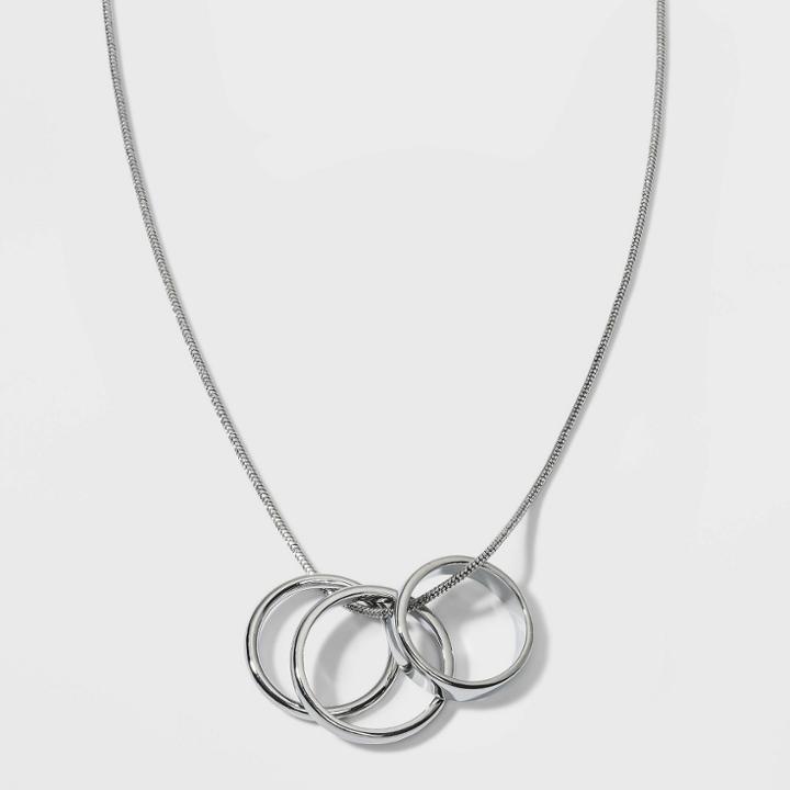 Pendant Ring Statement Necklace - A New Day