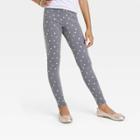 Girls' Cozy Lined Leggings - Cat & Jack Gray Polka Dot