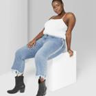 Women's Plus Size Sleeveless Square Neck Cami Tank Top - Wild Fable Eco White